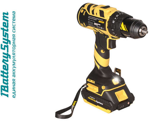 Изображение для Аккумуляторный ударный шуруповерт Hanskonner HCD1865I 1BatterySystem