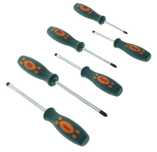 Изображение для Набор отверток 6 шт, настенный держатель, CrV Sturm!