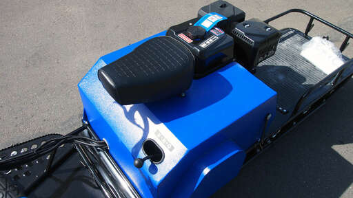 Изображение для Мотобуксировщик Лидер-3-4Т-20АП LONG с лыжным рычажным модулем (Lifan 20 лс, реверс, электростартер, фара)