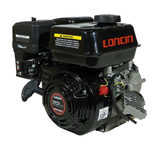 Изображение для Двигатель Loncin LC 170F-2B 5A (U type, 7 лс, катушка 5 ампер, редуктор автоматического сцепления) D20 