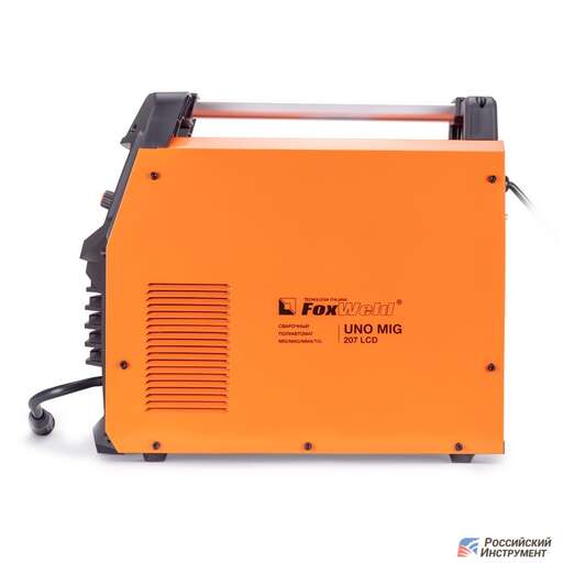 Изображение для Сварочный полуавтомат Foxweld UNO MIG 207 LCD (синергетическое управление, MMA/MIG-MAG/TIG LIFT)