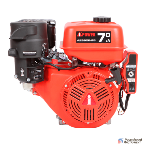 Изображение для Двигатель A-IPOWER AE390E-25 (13 лс, Ø 25 мм, электростартер)