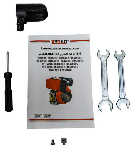 Изображение для Двигатель дизельный Brait BR500DEG (12 лс, электростартер, 25 мм шлицы)