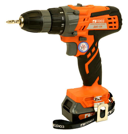 Изображение для Аккумуляторный шуруповерт СОЮЗ ДШС-12К