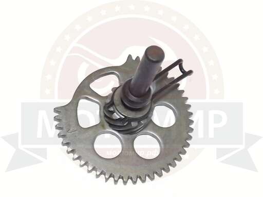 Изображение для Шестерня кикстартера GY6-125/150 с осью и пружиной секторная промежуточная