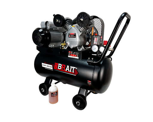 Изображение для Компрессор воздушный ременной Brait KMR-1800/50  (1,8кВт) 