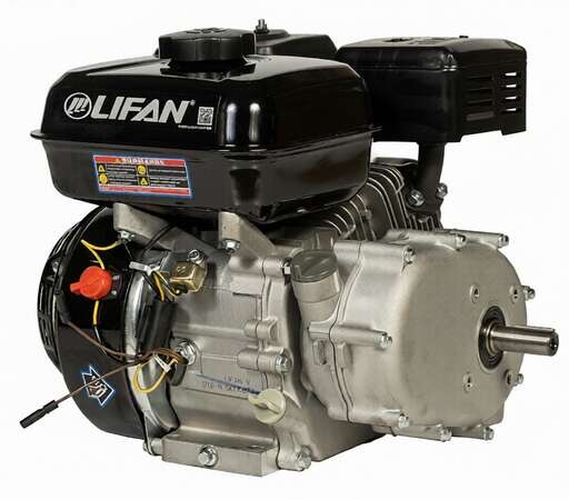 Изображение для Двигатель LIFAN 170F-R 7А (7 лс, автоматическое сцепление, катушка 7А)