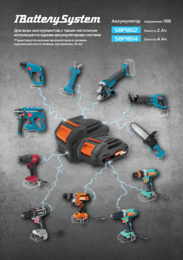 Изображение для Перфоратор Sturm! CRH1820BL 1BatterySystem