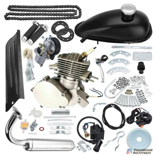 Изображение для Двигатель велосипедный F100 (3.5 лс, полный комплект для установки)