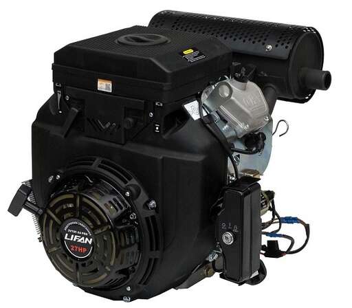 Изображение для Двигатель Lifan 2V78F-2A PRO (27 лс, 25 мм, электростартер, катушка 3A)