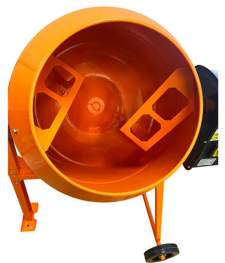 Изображение для Бетоносмеситель BR-180S (650W, 180л) чугунный венец. Допустимая загрузка 112л. 6шт/пал