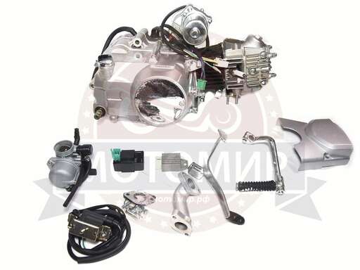 Изображение для Двигатель 4т. 70 см3 (марк 50см3) (147MF) (С70, 1Р47FD), кик+эл.стартер 4 ск, тюнинг, по кругу Юп