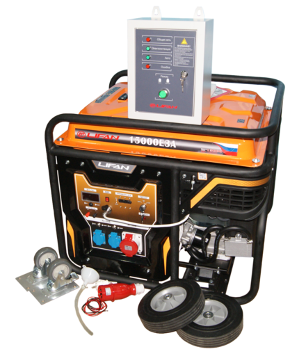 Изображение для Генератор бензиновый Lifan 10500E-3UA+АВР (8.5 кВт, электростартер, автозапуск)