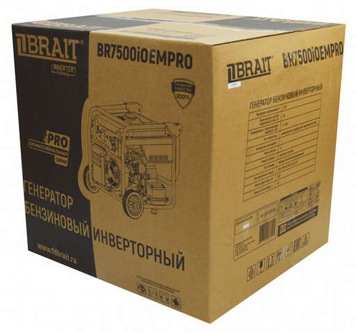 Изображение для Генератор бензиновый инверторный Brait BR7500iOEMPRO (5.5 кВт, электростартер)