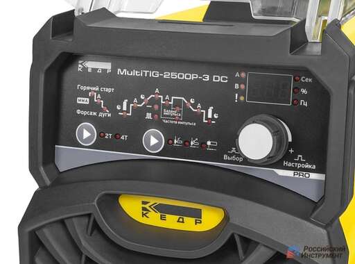 Изображение для Аппарат аргонодуговой сварки КЕДР MultiTIG-2500P-3 DC (MMA/TIG)
