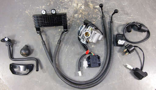 Изображение для Двигатель Dingo180 4х такт.180 см3 161QMJ (GY6-180)моноблок с редуктор. в сб. и масл. охлажд.,реверс