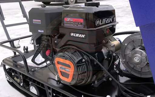 Изображение для Мотобуксировщик Лидер-3-3Т-16АП с лыжным модулем (Lifan 16 лc, электростартер, освещение, реверс, адаптивная подвеска)