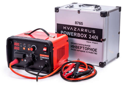 Изображение для Пуско-зарядное устройство Foxweld KVAZARRUS PowerBox 240I (таймер, алюминиевый кейс)
