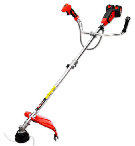 Изображение для Триммер аккумуляторный Brait BCBC40-4NMBL-1 (850Вт; 42В; 4Ач; велоруль,8000об/мин; диаметр реж. лески 2-2,4мм; в комп:2АКБx21В,З/У)