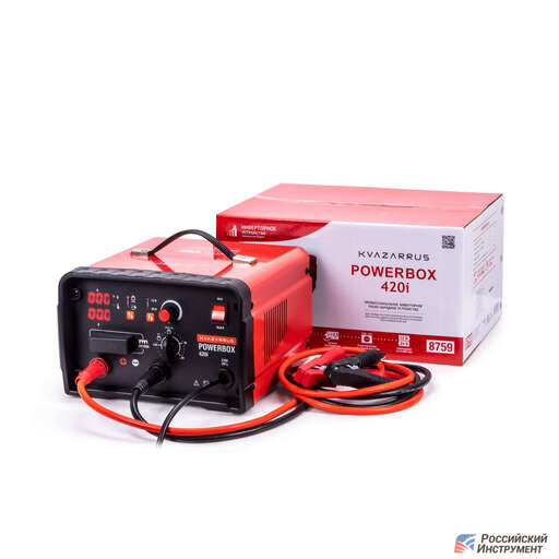 Изображение для Пуско-зарядное устройство Foxweld KVAZARRUS PowerBox 420I (таймер, цветная коробка)