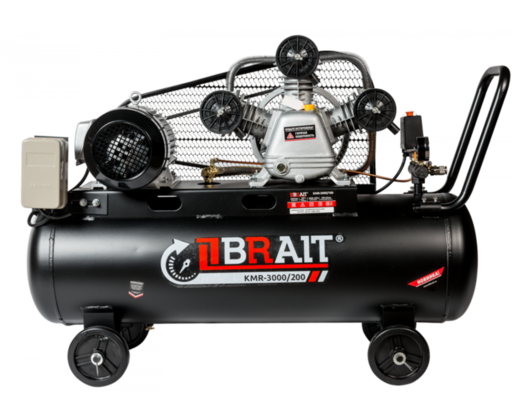 Изображение для Компрессор воздушный BRAIT KMR-3000/200 (ременной, 380В, 3кВт)