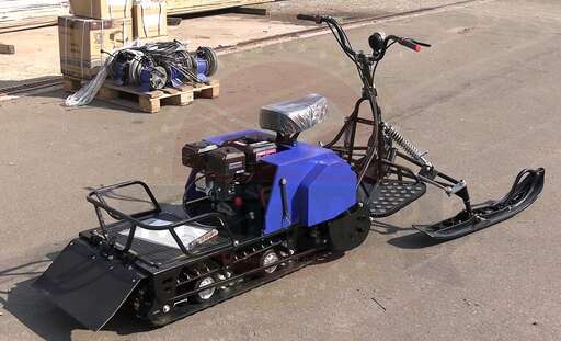 Изображение для Мотобуксировщик компактный Лидер-Сигма-2 (Lifan 8 лс, рычажный лыжный модуль, амортизаторы)