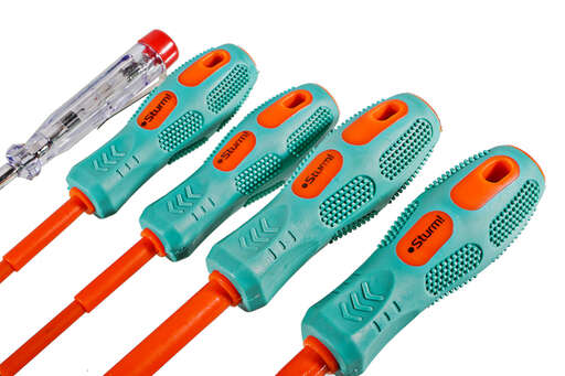 Изображение для Набор отверток диэлектрических 5 шт, CrV, тканевый кейс Sturm!