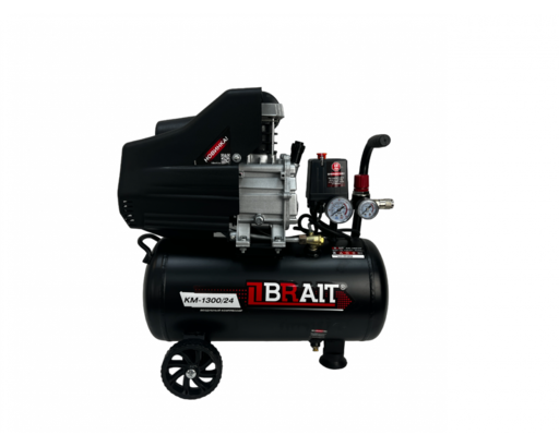 Изображение для Компрессор воздушный BRAIT KM-1300/24 (1,3кВт; коаксиальный)
