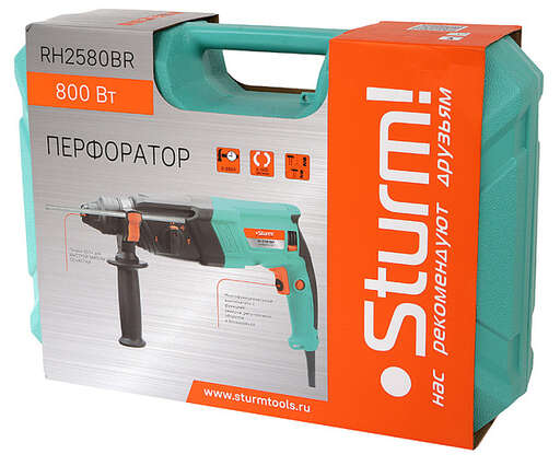 Изображение для Перфоратор Sturm! RH2580BR (0.8 кВт)