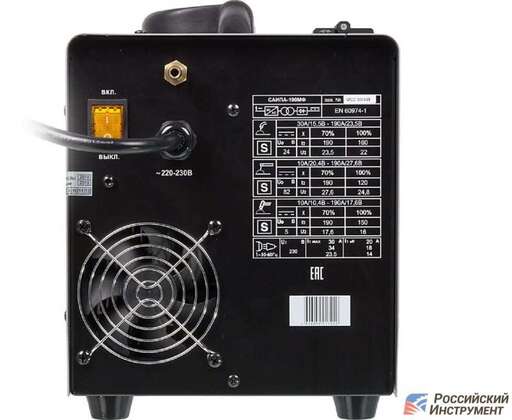 Изображение для Сварочный полуавтомат Ресанта САИПА-190 МФ (MMA/MIG-MAG/TIG LIFT)