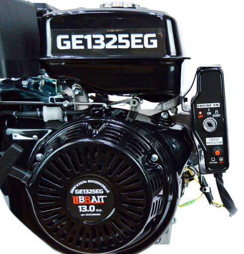 Изображение для Двигатель бензиновый  Brait GE1325EG (13 лс, электростартер, вал шлицевой)
