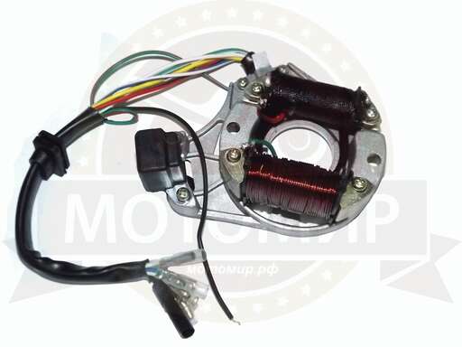 Изображение для Зажигание Альфа "Zodiak" 110, DY100 голое (без маховика) 2 катушки, 5 провод (1803120)