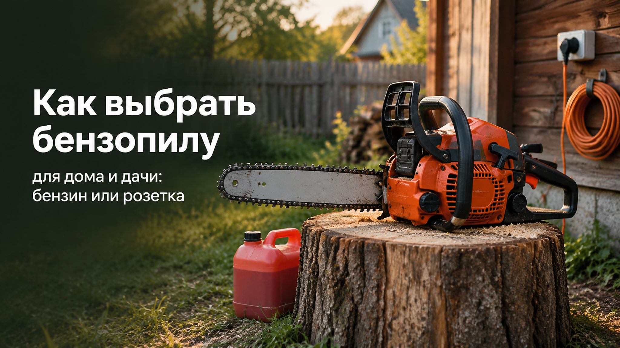 Как выбрать бензопилу для дома и дачи