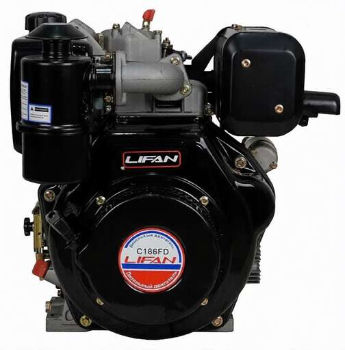 Изображение для Двигатель дизельный Lifan C186FD-A (10 лс, 25 мм, электростартер)