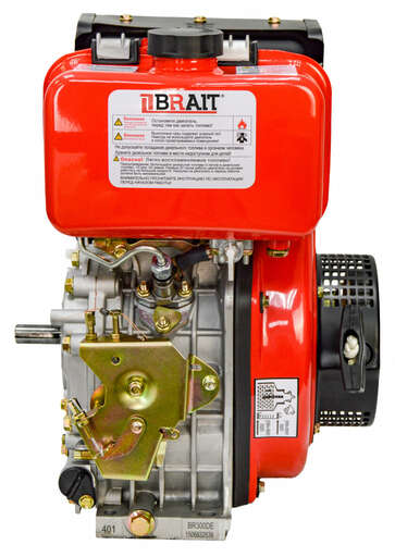 Изображение для Двигатель дизельный Brait BR300DE  (6 лс, электростартер, 25 мм)
