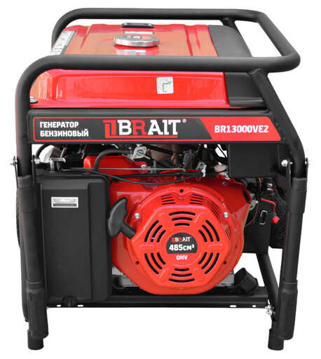 Изображение для Генератор бензиновый Brait BR13000VE2 (максимальная мощность при 380В — 9,5 кВт, максимальная мощность при 220В — 8,55 кВт)