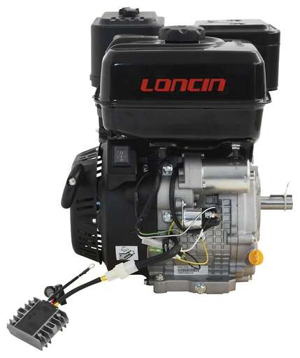Изображение для Двигатель Loncin G500FD (A type) D25 7A (22 лс, электростартер, катушка 7А, 25 мм)