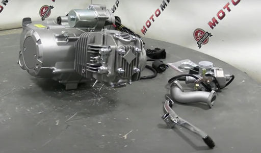 Изображение для Двигатель АТВ 4х такт. 140 см3 (1P56FMJ-2) КПП 1-2-3+R с верхним электростартером  (с ЗИПом) полу-авт