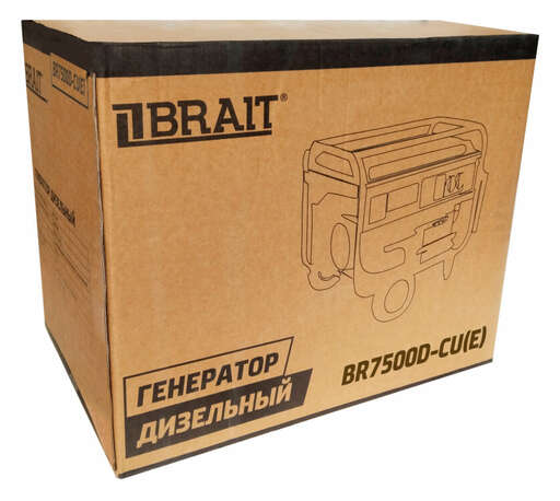 Изображение для Генератор дизельный Brait BR7500D-CU(E) (7.5 кВт, электростартер)