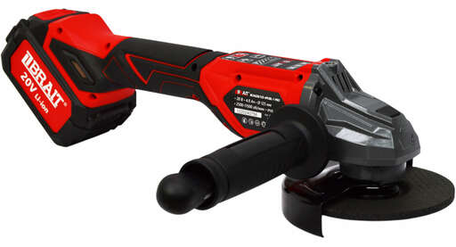 Изображение для МШУ аккумуляторная BRAIT BCAG20/125-4PUBL-1 PRO (125мм, 20Вт, 2500-11500об/мин, плавный пуск, бесщёточный двигатель)