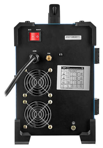 Изображение для Сварочный полуавтомат ПТК МАСТЕР MIG 200 DOUBLE PULSE SYNERGY D99 (MMA/MIG-MAG/Lift TIG, импульсный, синергетик, алюминий)