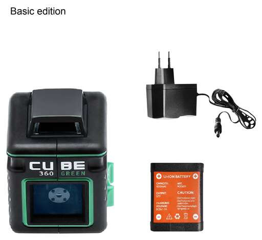 Изображение для Лазерный уровень ADA CUBE 360 GREEN BASIC EDITION