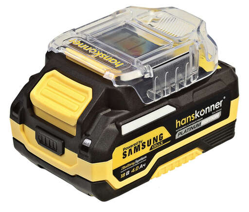 Изображение для HBP2004PRO аккумулятор Hanskonner PLATINUM 18 В, 1BatterySystem, 4.0 Ач, SAMSUNG, блистер