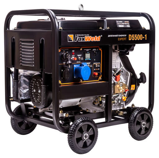 Изображение для Дизельный генератор FoxWeld Expert D5500-1 (5.5 кВт, дизель, электростартер)