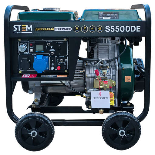 Изображение для Генератор дизельный STEM Techno S5500DE (5.5 кВт, электростартер, дисплей, подогрев)