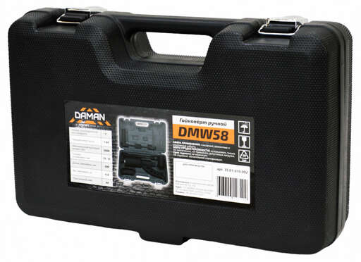 Изображение для Гайковёрт ручной DMW58(размер присоединительного квадрата 1",передаточное число 1:64,макс. крутящий момент 5800Nm,кейс,комплект головок) DAMAN 