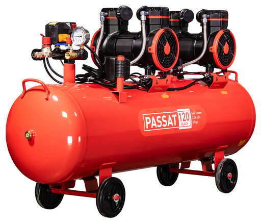 Изображение для Компрессор PASSAT-120 BLACK безмасляный 2 режима (5.8 кВт)