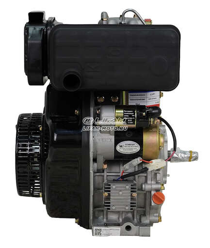 Изображение для Двигатель дизельный Lifan С188FD 6А (13 лс, электростартер, катушка освещения 6А, под конус),