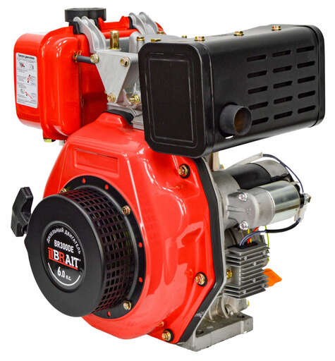 Изображение для Двигатель дизельный Brait BR300DE  (6 лс, электростартер, 25 мм)