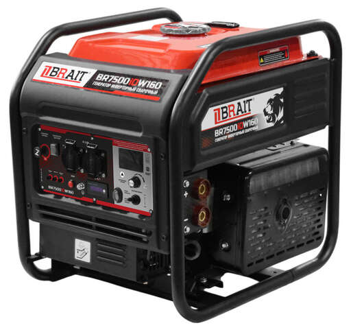 Изображение для Генератор бензиновый инверторный сварочный Brait BR7500iOW160 (5.5 кВт)